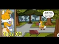 Comic de tails sentado en una banca Two babies one fox full comic