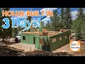Time-lapse Zip Kit Home the Bozeman - Start to Finish