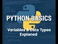 Python Variables and Data Types Explained Python Tutorial for Beginners 2025