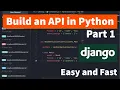 How to build a simple API in Python Django REST Part 1