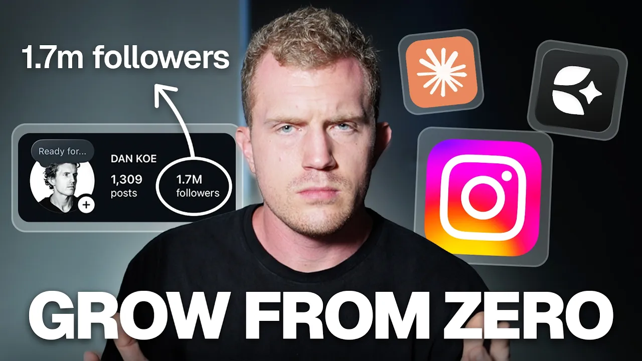 How To Grow On Instagram With Zero Followers (Full Guide): video thumbnail