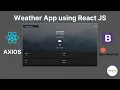 Weather App with React - The Complete Guide 2025