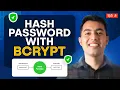 Password Hashing Verification with Bcrypt js in Node JS Express JS