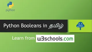 Python Booleans Python Tutorials in Tamil Optooz Education Tamil