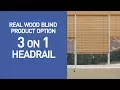 3-on-1 Headrail for Wood Blinds - QuickDemo