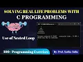 60 Use of Nested Loops in Program Program To Print Star Pattern C Full Course
