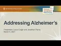 Addressing Alzheimer s