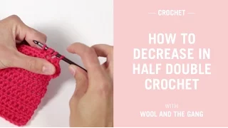How to decrease in half double crochet