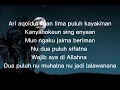 Lagu Nadhom Aqoidul Iman,Sunda