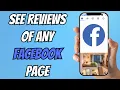 How to See Customer Feedback or Reviews on Facebook Page
