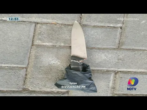 Pedestre é esfaqueado durante tentativa de assalto em Blumenau