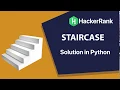 Staircase - Hacker Rank