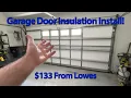 Install And Results Of Lowes Garage Door Insulation Kits