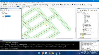 Buffer Analysis using arcpy