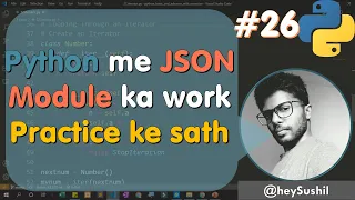 How to use json in python Full Python Course in Hindi