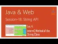 String API in Java intern Method of the java lang String Class in Java