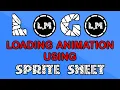 custom LOGO loader animation using sprite sheet with pure CSS English subtitle