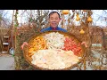 World Worst Combination Makes The Best Food: Fish Bubbles and Pig Intestines! | Uncle Rural Gourmet