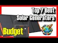 TOP 7 BEST Budget Solar Generators to Buy on Amazon 2026 Cheap For Home Use Camping