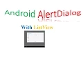 Android AlertDialog With ListView