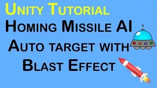 How to make perfect path finding missile AI with auto target in unity tutorial