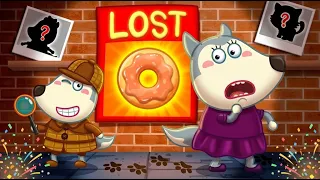 Bebé Wolfoo | 🍩 ¡¿Quién Robó la Dona?! 🕵️‍♂️ Misterio Resuelto| Dibujos animados para niños