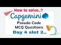 Capgemini Day-4 Pseudocode Data Structure Questions answer Capgemini Pseudocode 2022 Todays test