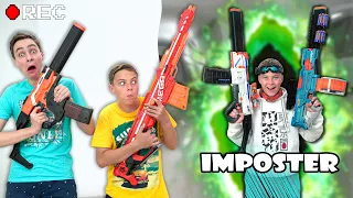 Caught on Security Camera: Nerf Battle with Sneaky Clone Imposter in our house