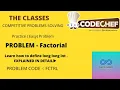 Factorial Codechef Problem Solution Algorithm Code Competitive Coding THE CLASSES Ayus okania