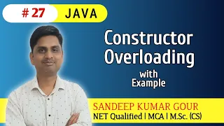 Constructor Overloading in JAVA Java constructor overloading