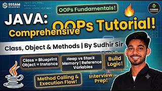 Java OOPs Tutorial Class Object Methods in Java Object Oriented Programming By Sudhir Sir