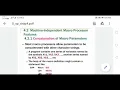 Machine independent macro features