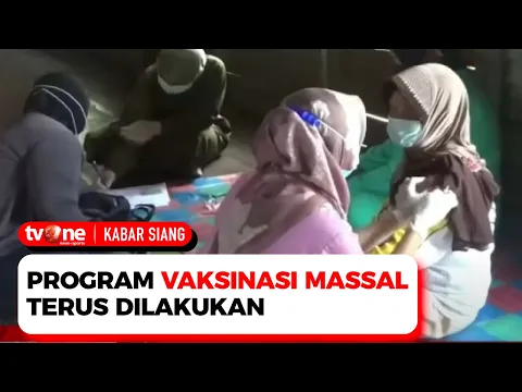 Pelaksanaan Vaksinasi Massal Warga di Pesisir Sungai Mentaya