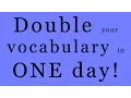 Double your vocabulary in ONE day with prefixes and suffixes