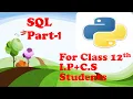 Structured Query Language part1 Python Online Tutorial for class 12th CBSE