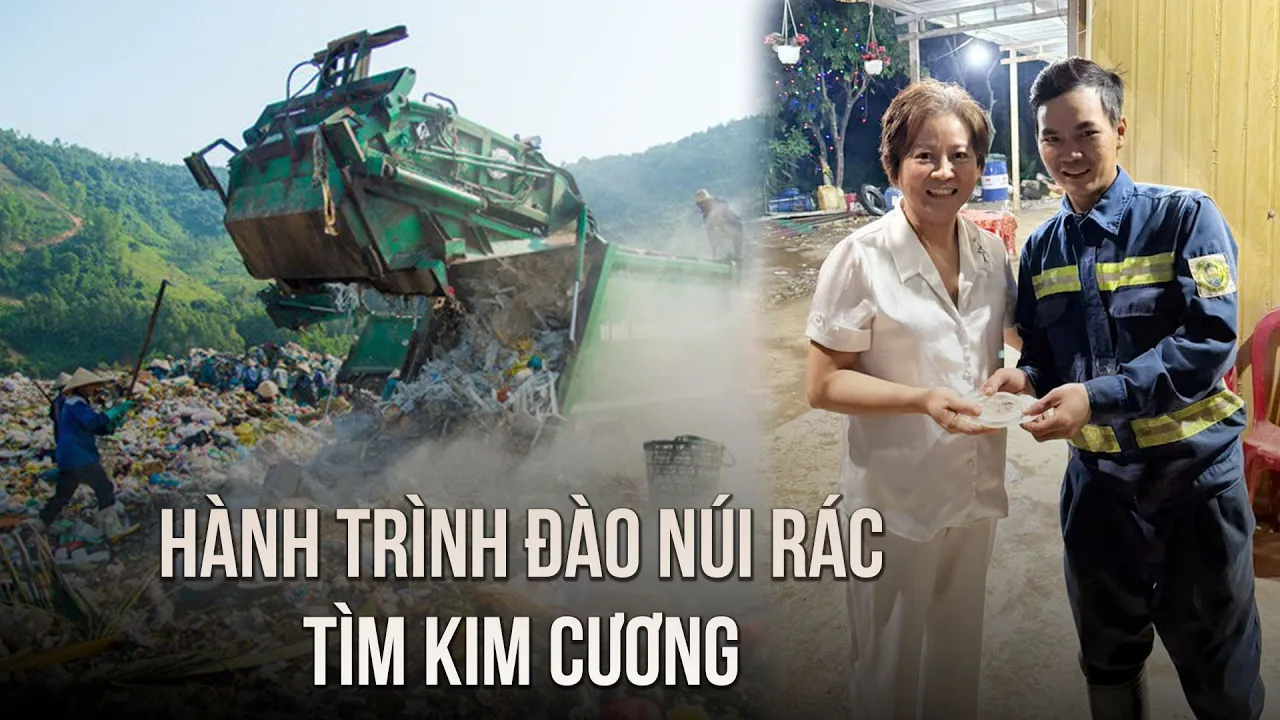 Outline Video Hành trình đào núi rác tìm kim cương đầy tình người đêm giao thừa