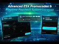 Advanced ESX Promocodes Playtime Paycheck System FiveM ESX Script Demo PAID