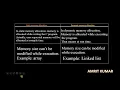 DIFFERENCE BETWEEN DYNAMIC AND STATIC MEMORY ALLOCATION IN C LANGUAGE BY MR AMRIT KUMAR