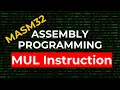 MUL Instruction MASM32 Assembly Programming
