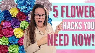 How to make rolled flowers super easy with these 5 easy hacks!