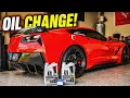GETTING THE OIL CHANGED ON THE C7 CORVETTE Z51 STINGRAY