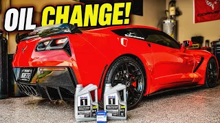 GETTING THE OIL CHANGED ON THE C7 CORVETTE Z51 STINGRAY