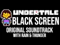 Download Lagu UNDERTALE with RAIN \u0026 AMBIENCE Sounds for Sleeping \u0026 Meditation | BLACK SCREEN | 10 Hours