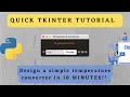 How to create a simple temperature converter in Python with Tkinter