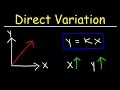 Direct Variation - Basic Introduction Algebra