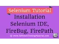 How to Download and Install Selenium IDE Fire Bug and Fire Path