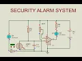 Security Alarm System Using Opamp IC 741