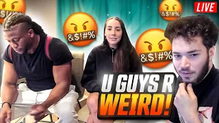 adin ross confronts his sister u0026 zias awkward