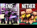Download Lagu 100 Players Simulate Civilization Across Dimensions in Minecraft!