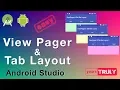 View Pager Tab Layout Android Studio